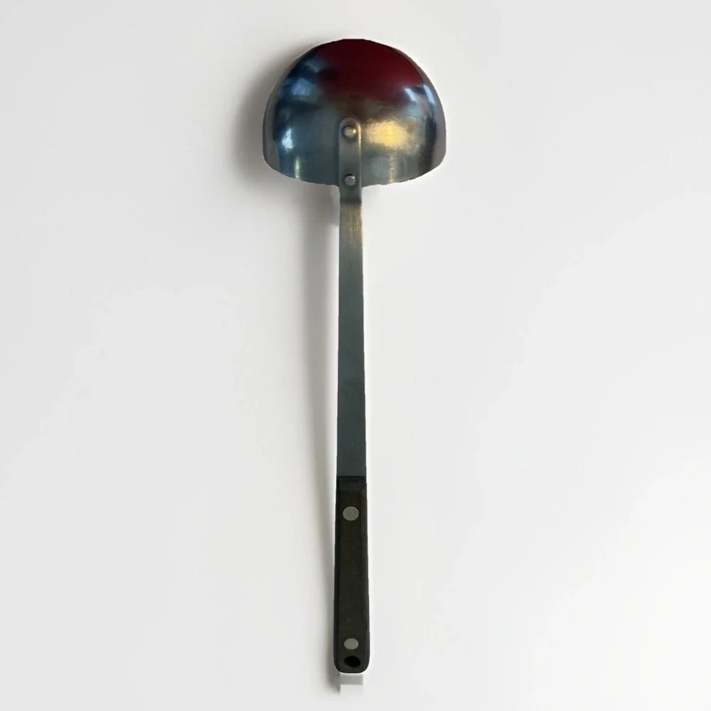 Vintage Flint Arrowhead Stainless Steel Black‎ Handle Ladle Utensil
